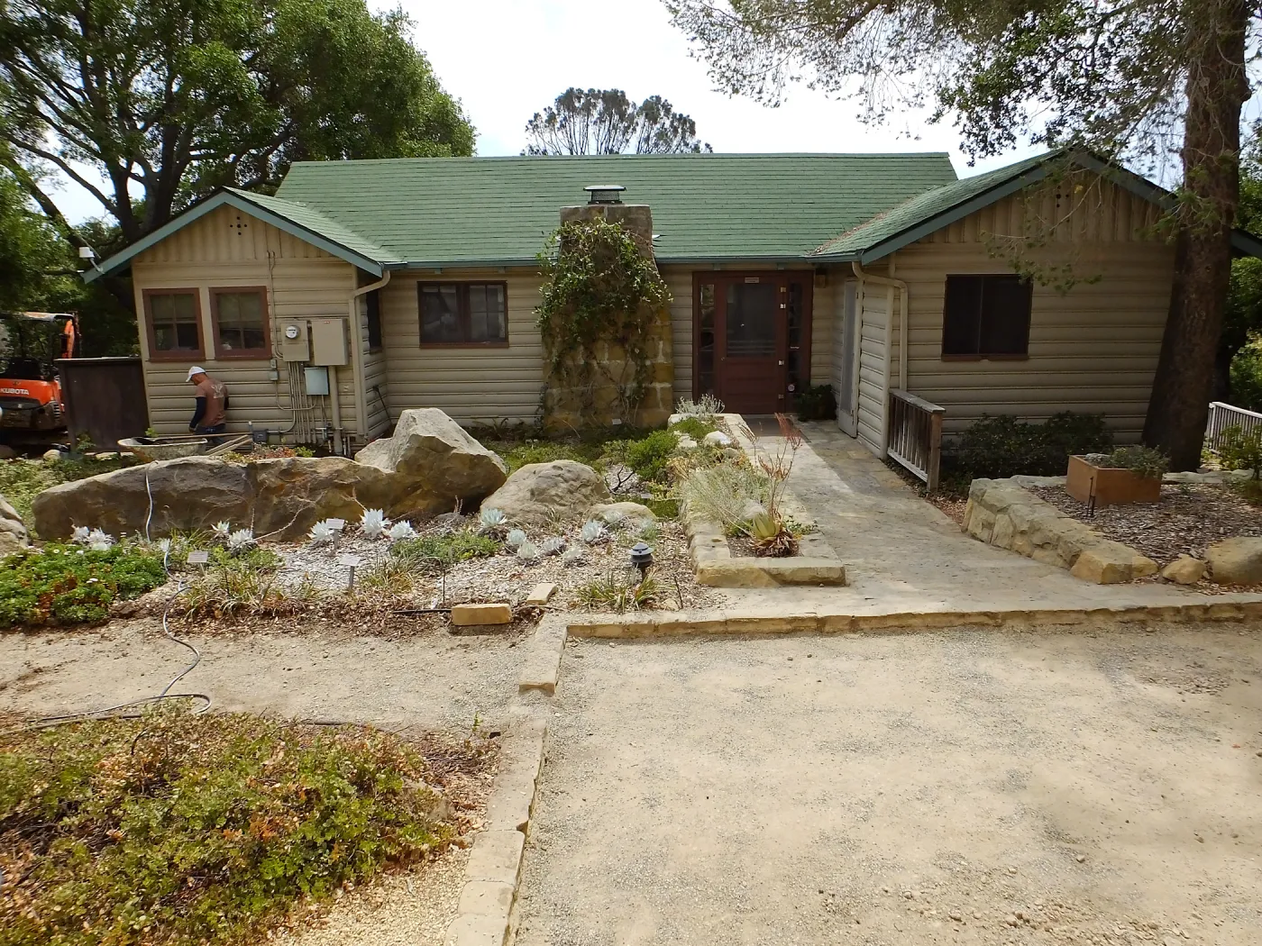 Home Demonstration Garden Renovation, view 2, north side of Cottage