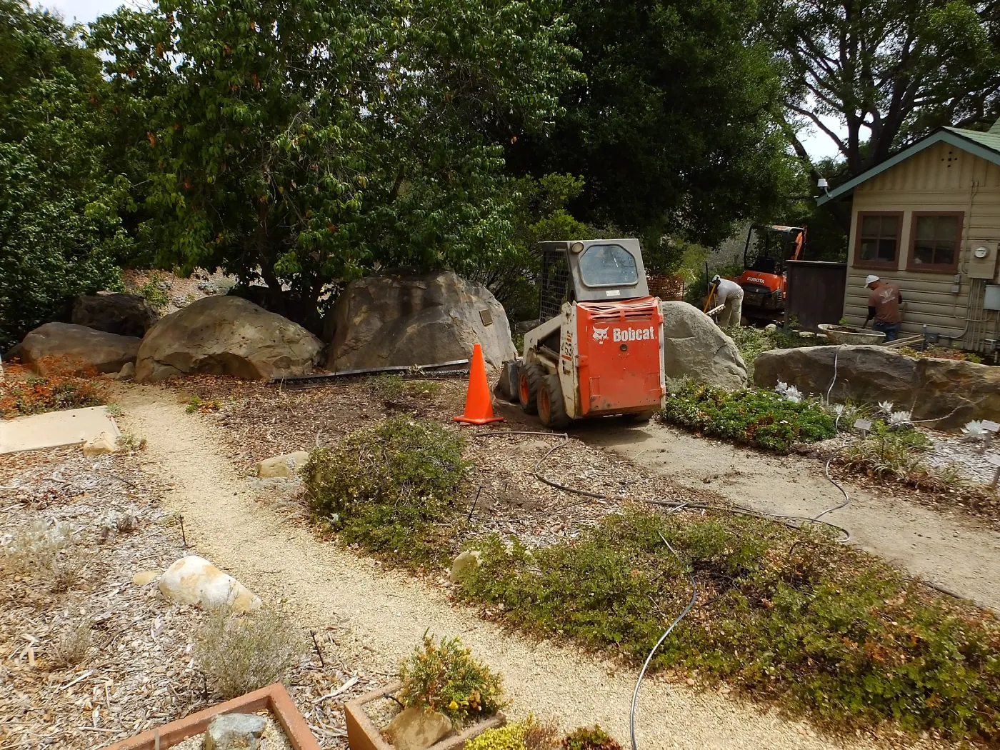 Home Demonstration Garden Renovation, view 4, north side of Cottage