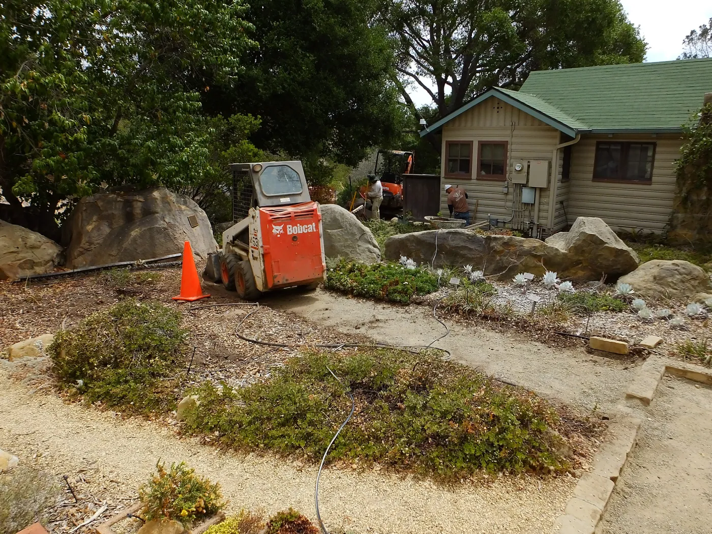 Home Demonstration Garden Renovation, view 3, north side of Cottage