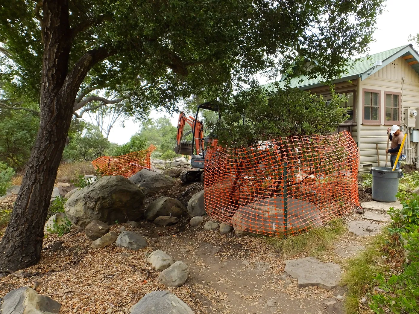 Home Demonstration Garden Renovation, view 7, east of Cottage