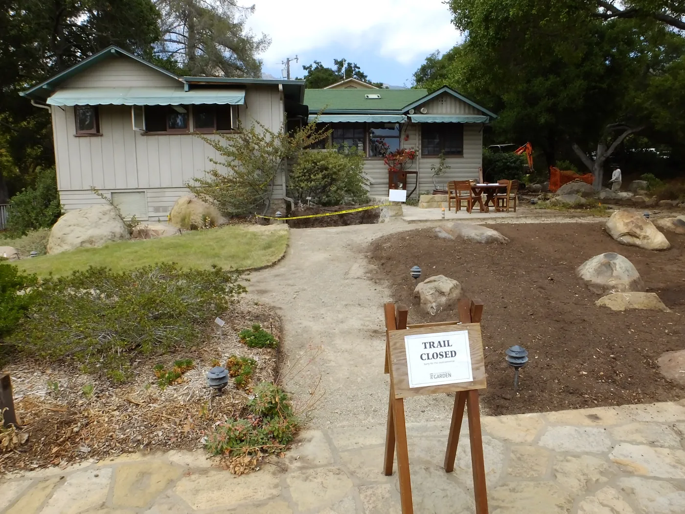 Home Demonstration Garden Renovation, view 22, south side of Cottage