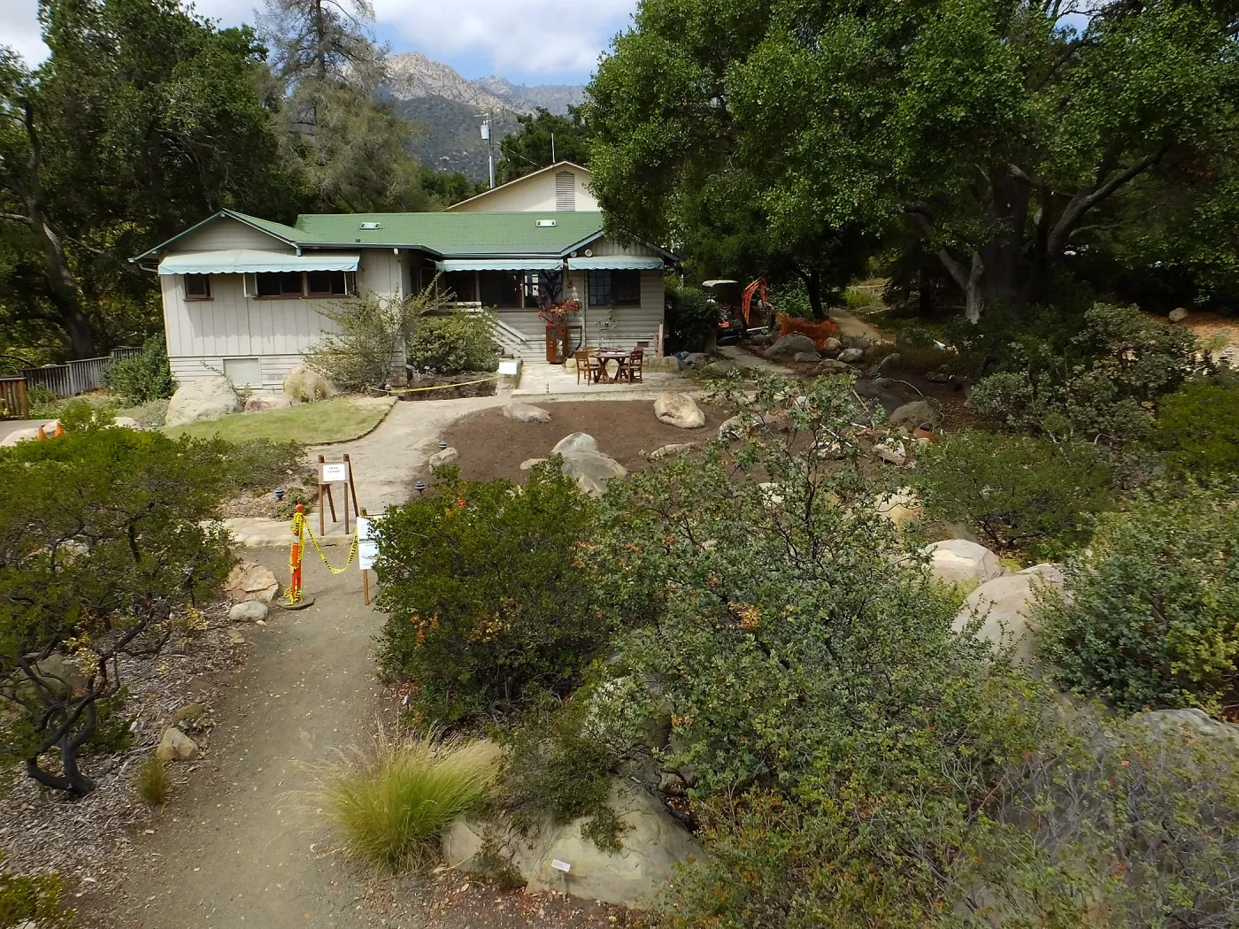 Home Demonstration Garden Renovation, view 25, south side of Cottage