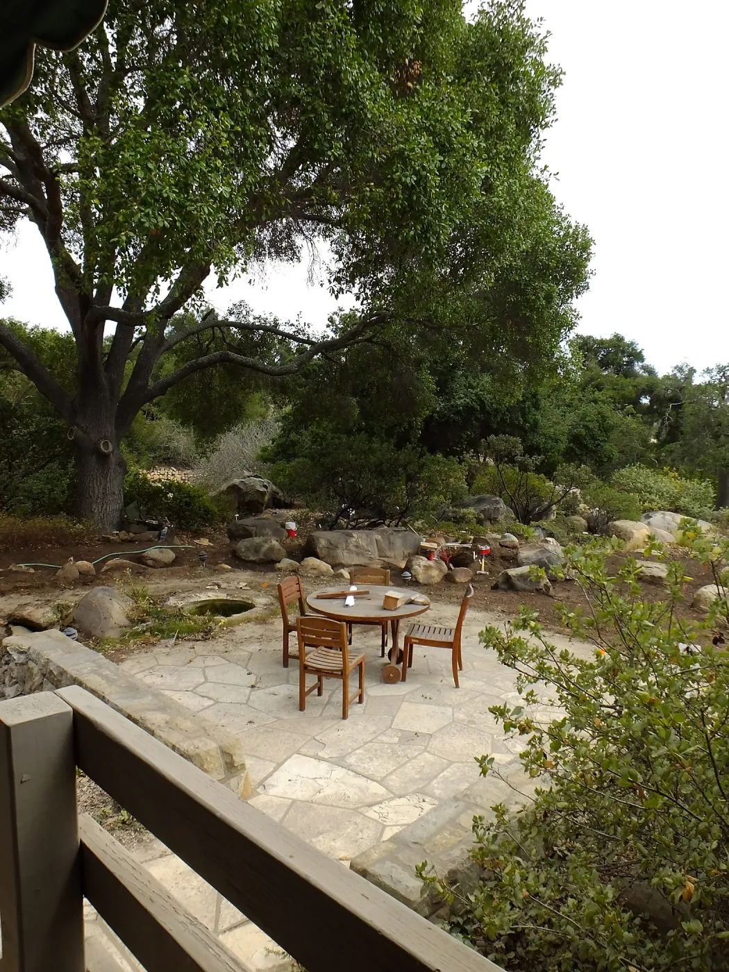Home Demonstration Garden Renovation, looking southeast from south entrance of Cottage