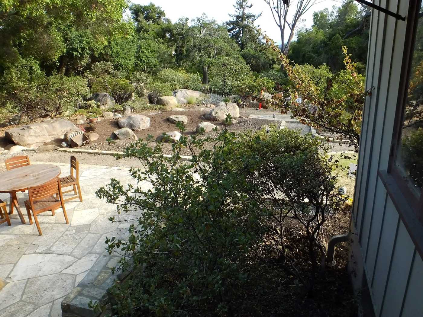 Home Demonstration Garden Renovation, view 18, looking south from south entrance of Cottage
