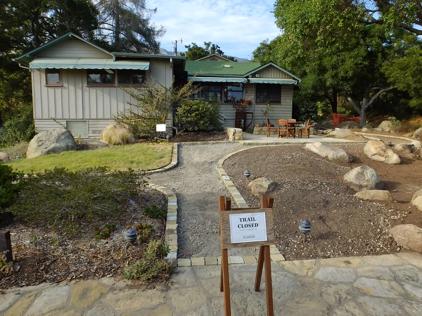 Home Demonstration Garden Renovation, view 22, south side of Cottage