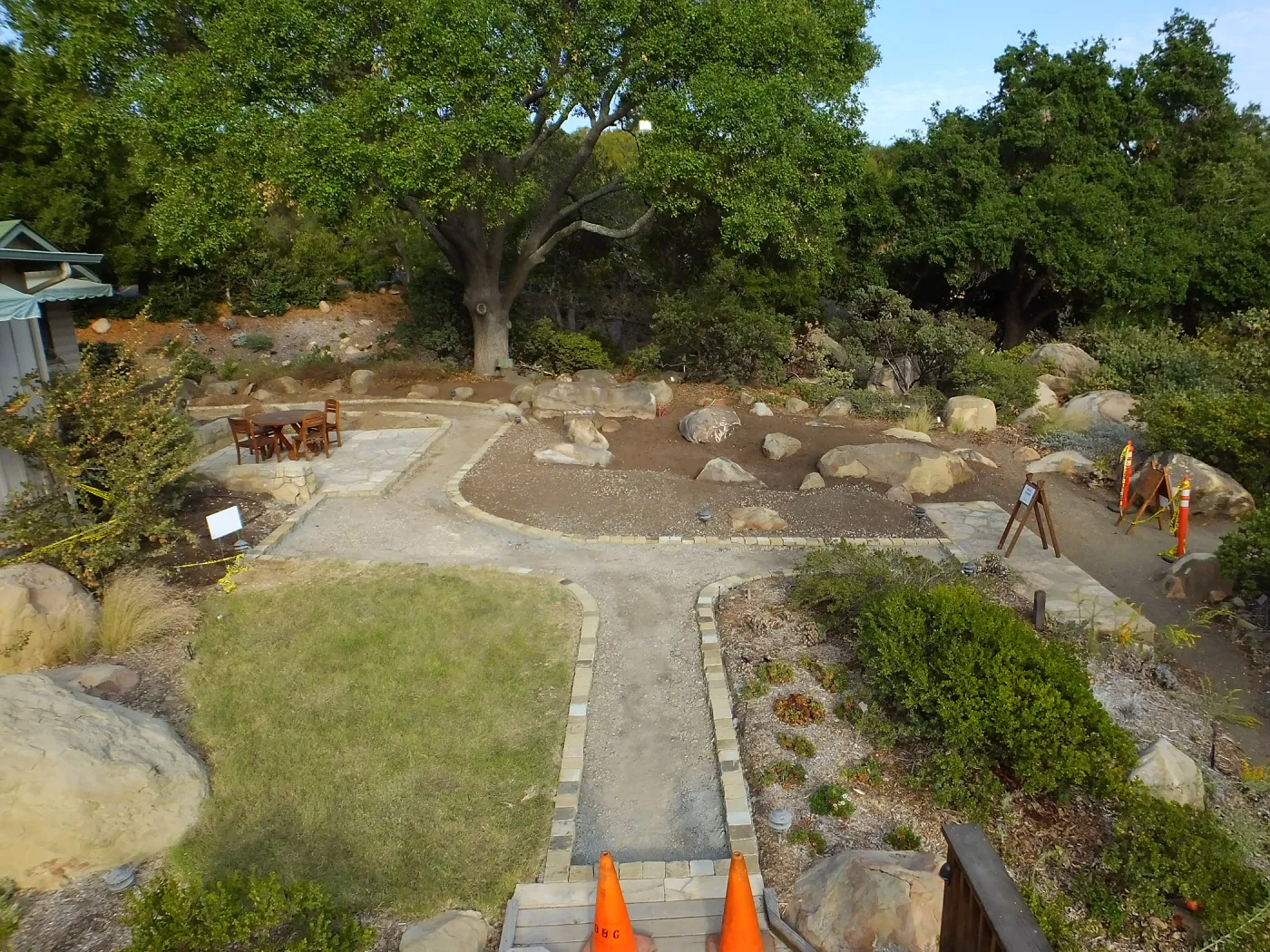 Home Demonstration Garden Renovation, view 29, looking east from deck