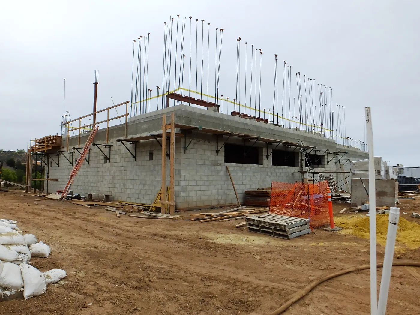 Pritzlaff Conservation Center Construction, Exterior looking southeast