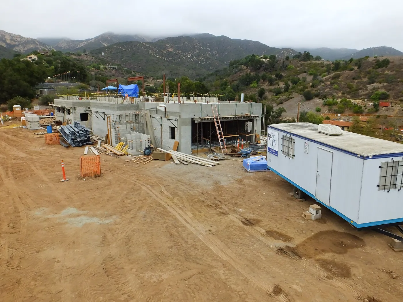 Pritzlaff Conservation Center Construction, Exterior looking northeast