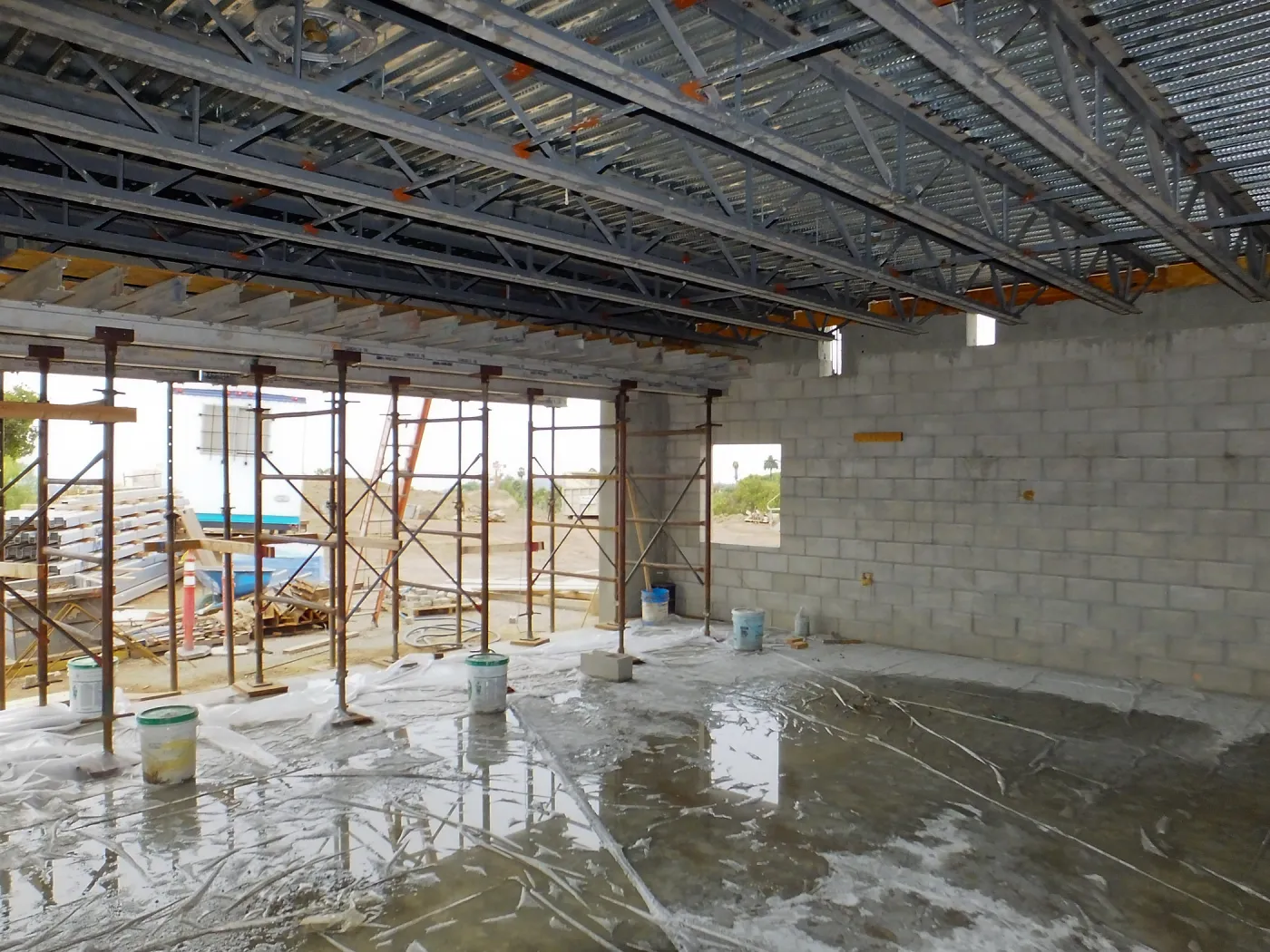 Pritzlaff Conservation Center Construction, Exhibit Room, looking southwest