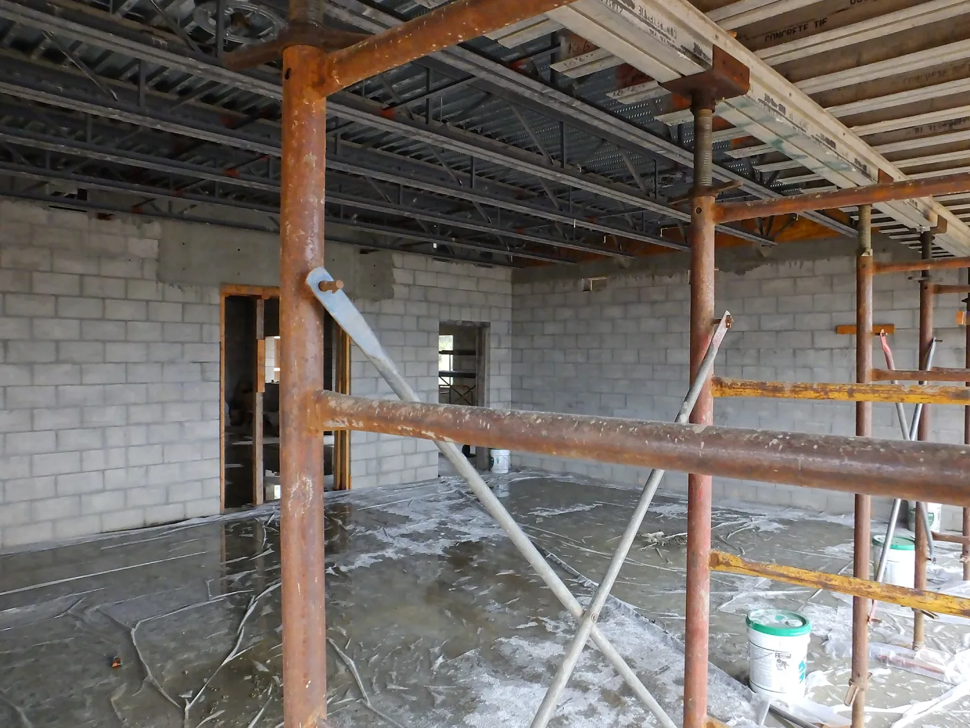 Pritzlaff Conservation Center Construction, Exhibit Room, looking northeast
