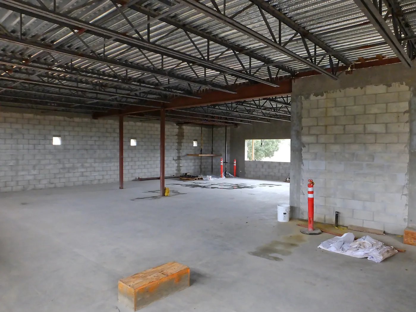 Pritzlaff Conservation Center Construction, looking northeast across dry lab area