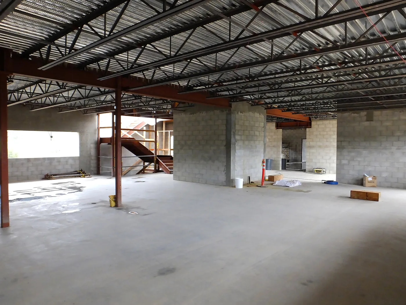 Pritzlaff Conservation Center Construction, looking southeast across wet lab area