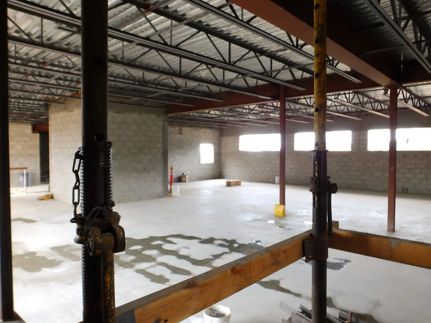 Pritzlaff Conservation Center Construction, looking southwest across Research workstation area