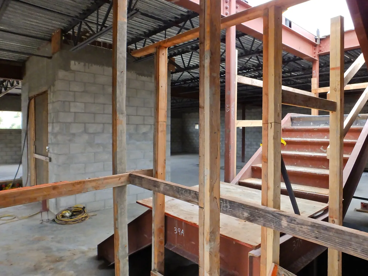 Pritzlaff Conservation Center Construction, looking northwest across Research area