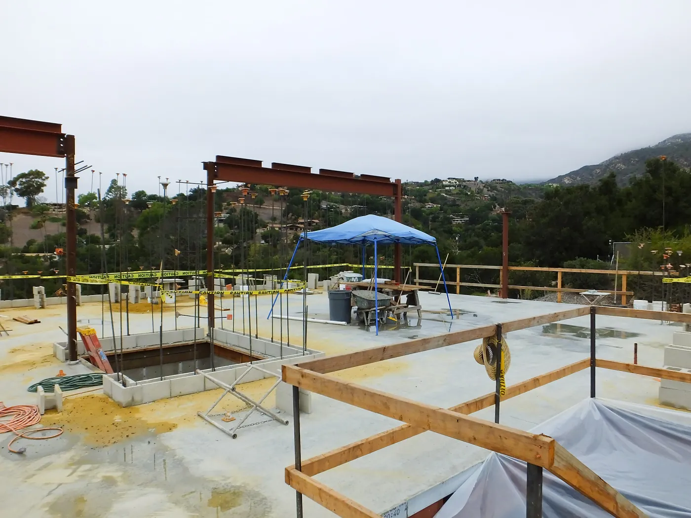 Pritzlaff Conservation Center Construction, looking northwest across Administrative office area