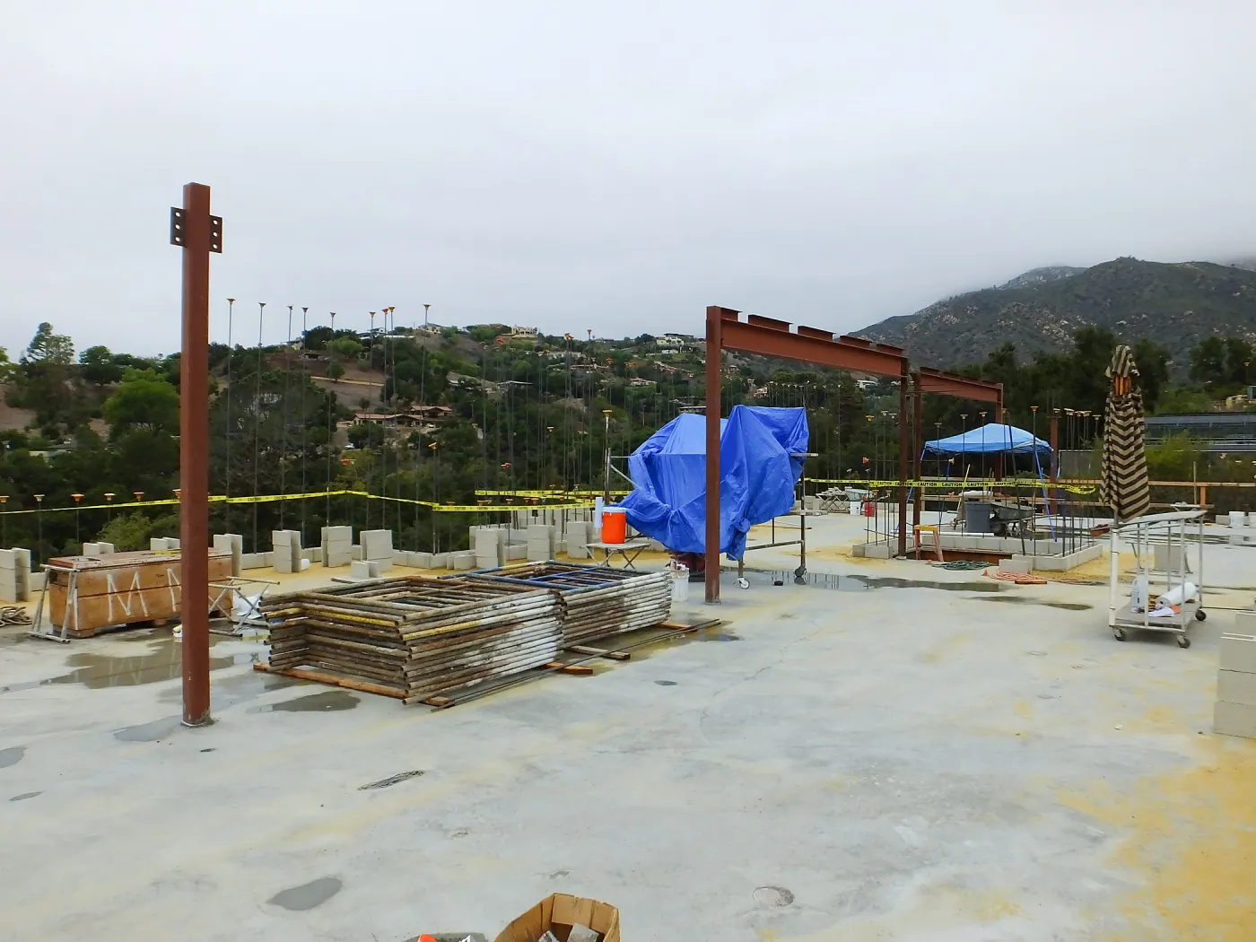 Pritzlaff Conservation Center Construction, looking northwest across Conference/Training area