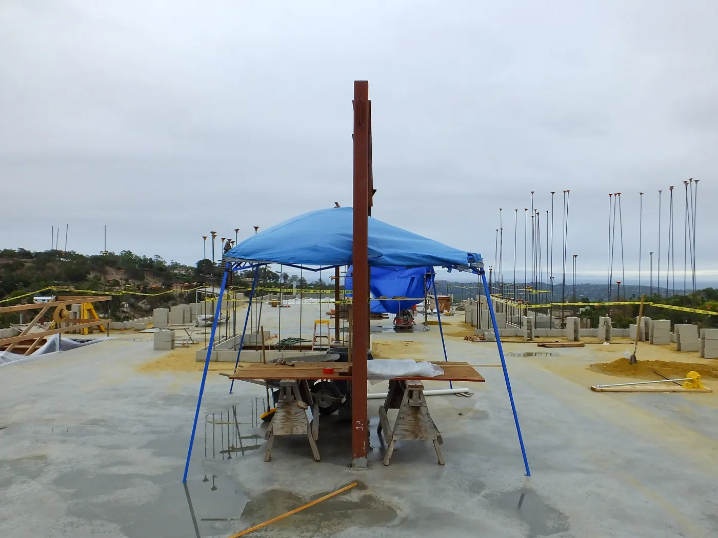 Pritzlaff Conservation Center Construction, looking south across Administrative office area