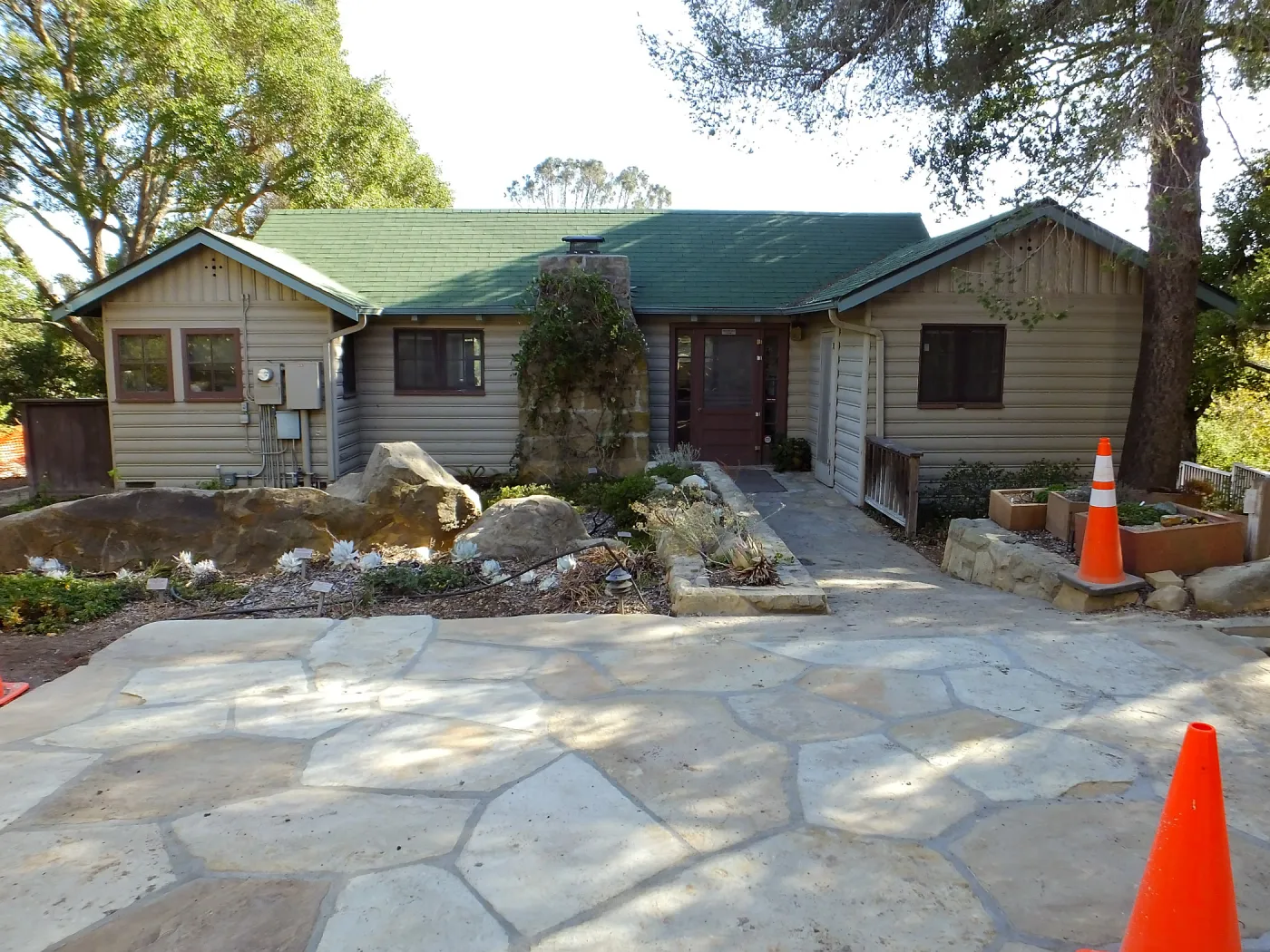 Home Demonstration Garden Renovation, view 2, north side of Cottage