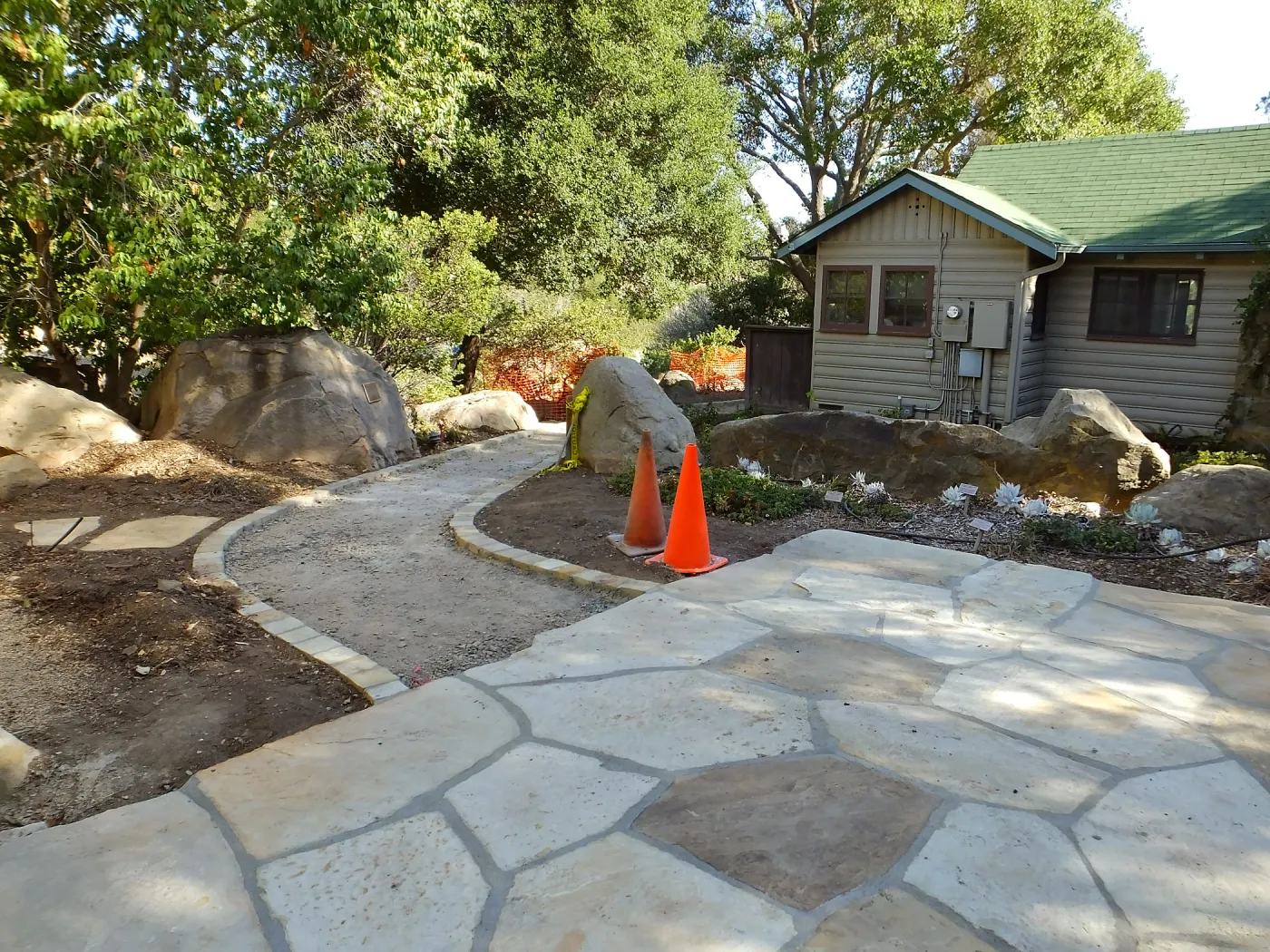 Home Demonstration Garden Renovation, view 3, north side of Cottage