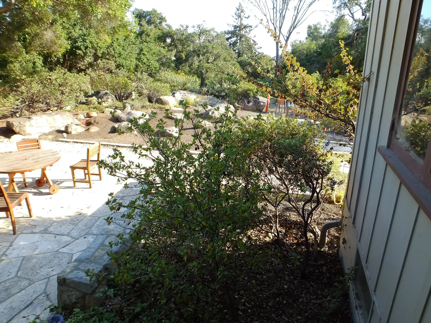 Home Demonstration Garden Renovation, view 18, looking south from south entrance of Cottage