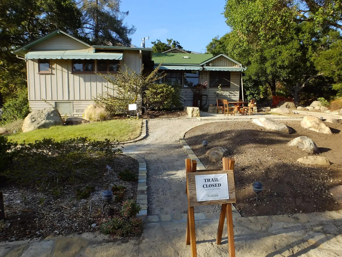 Home Demonstration Garden Renovation, view 22, south side of Cottage