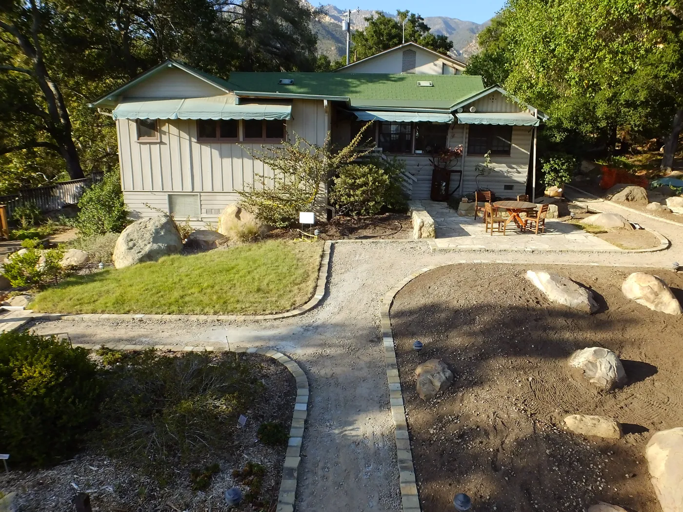 Home Demonstration Garden Renovation, view 23, south side of Cottage