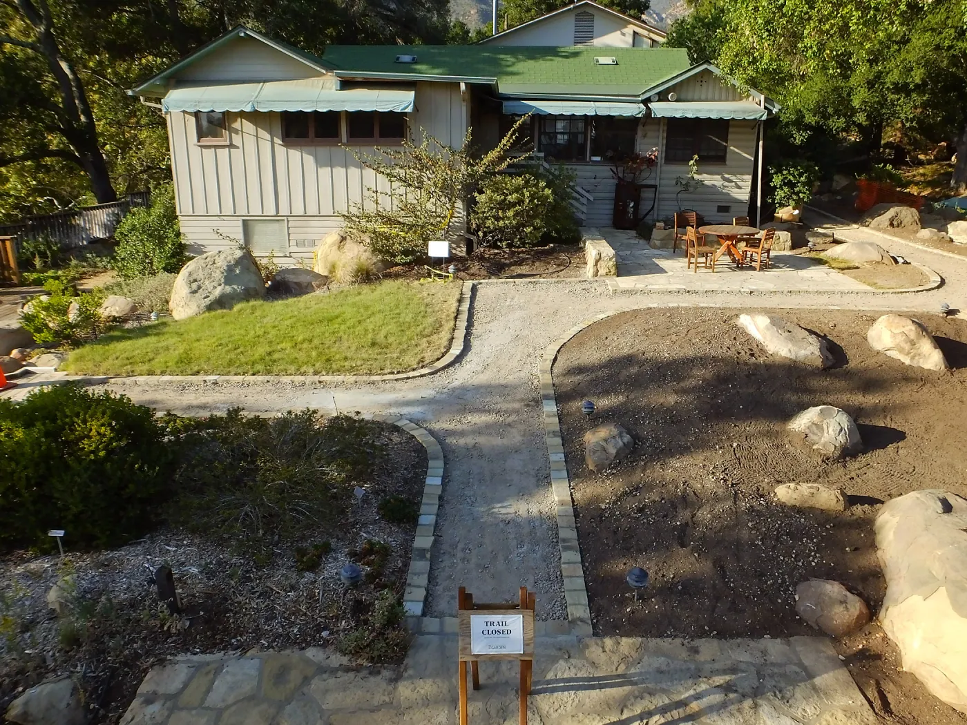 Home Demonstration Garden Renovation, view 23, south side of Cottage