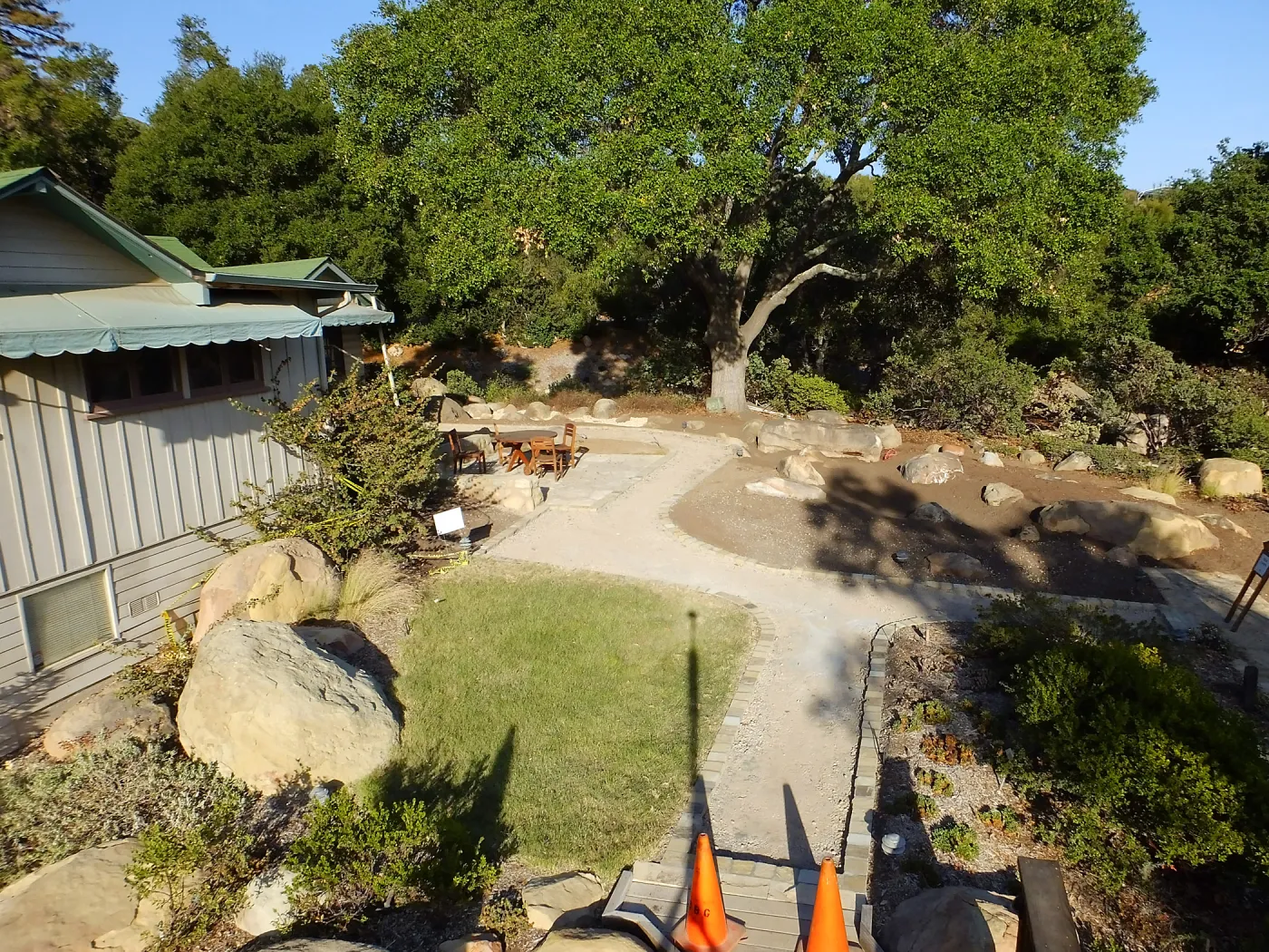 Home Demonstration Garden Renovation, view 28, looking east from deck