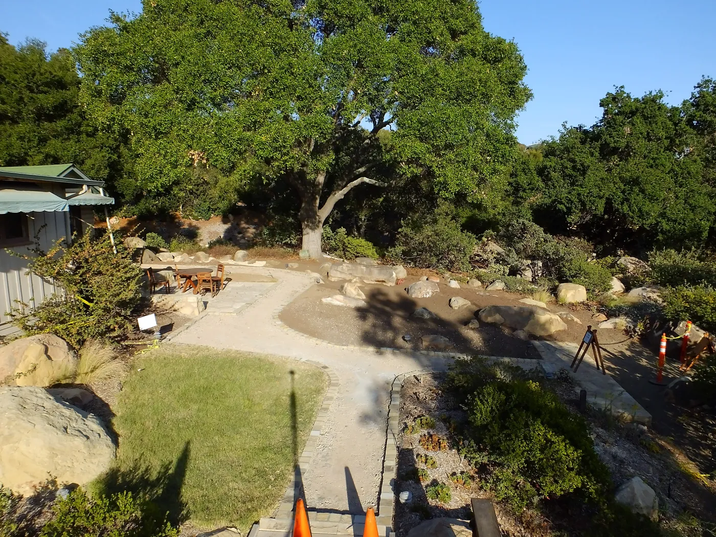 Home Demonstration Garden Renovation, view 29, looking east from deck