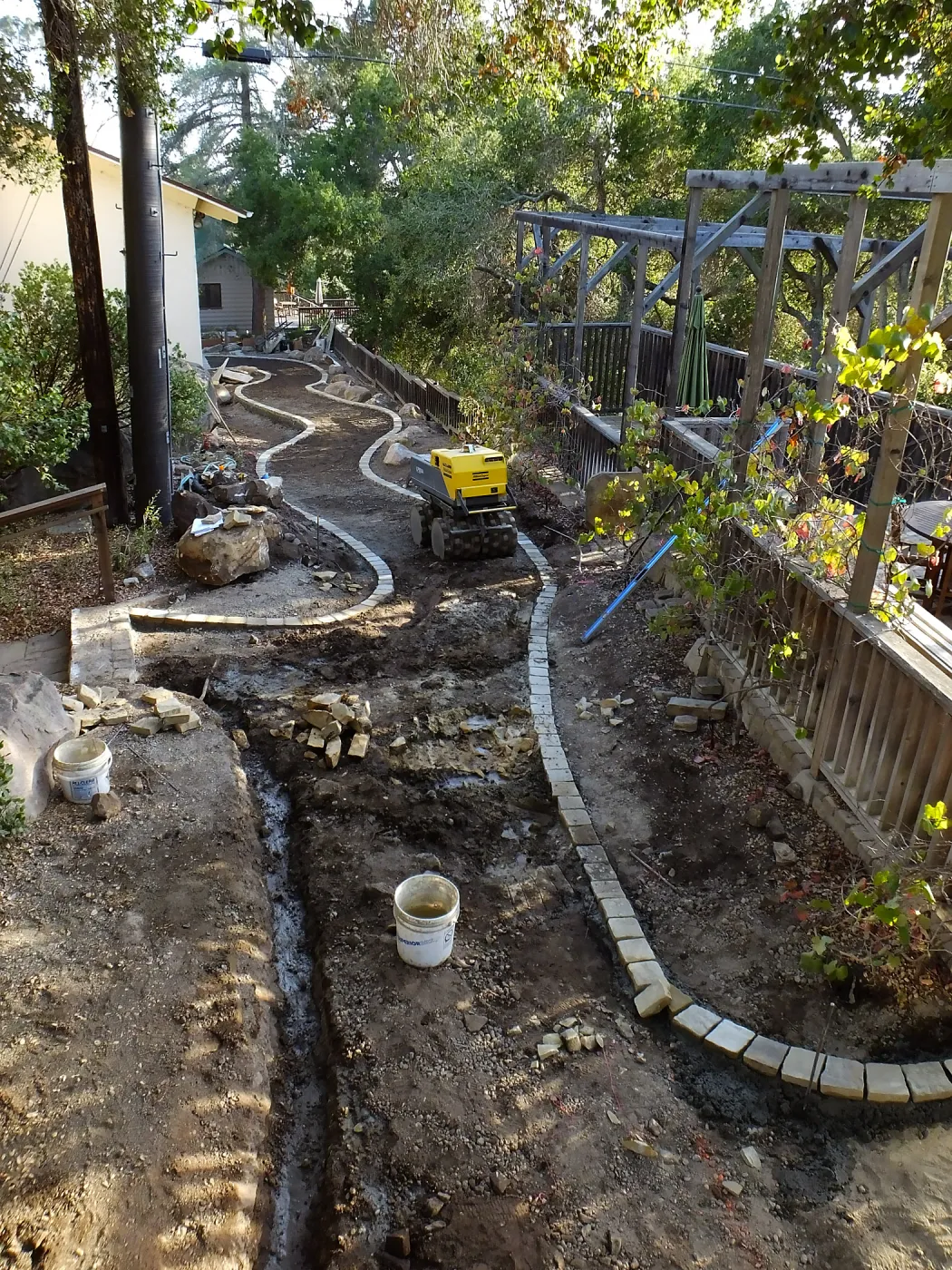 Home Demonstration Garden Renovation, view 33, looking south along path west of Herbarium