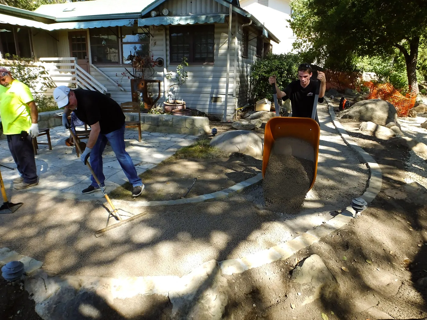 Home Demonstration Garden Renovation, Eco-Pave installation