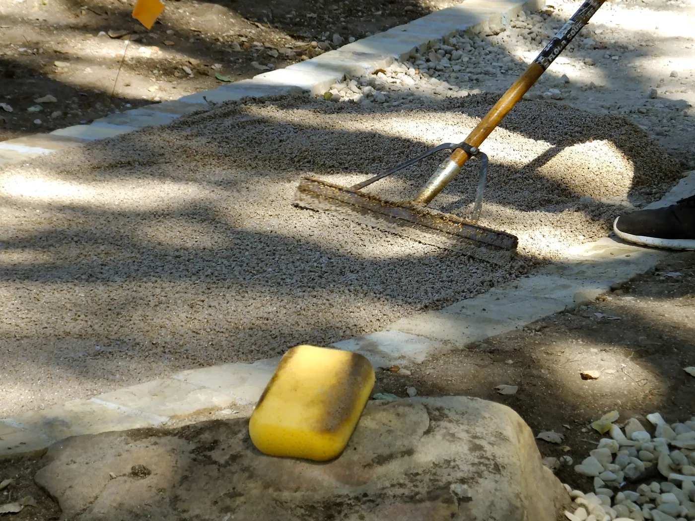 Home Demonstration Garden Renovation, Eco-Pave installation