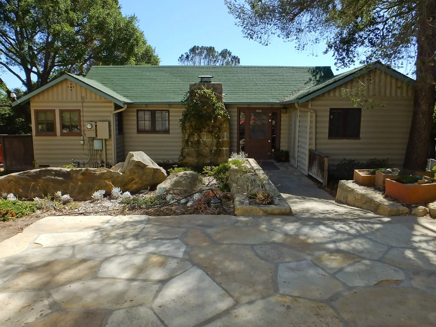 Home Demonstration Garden Renovation, view 2, north side of Cottage