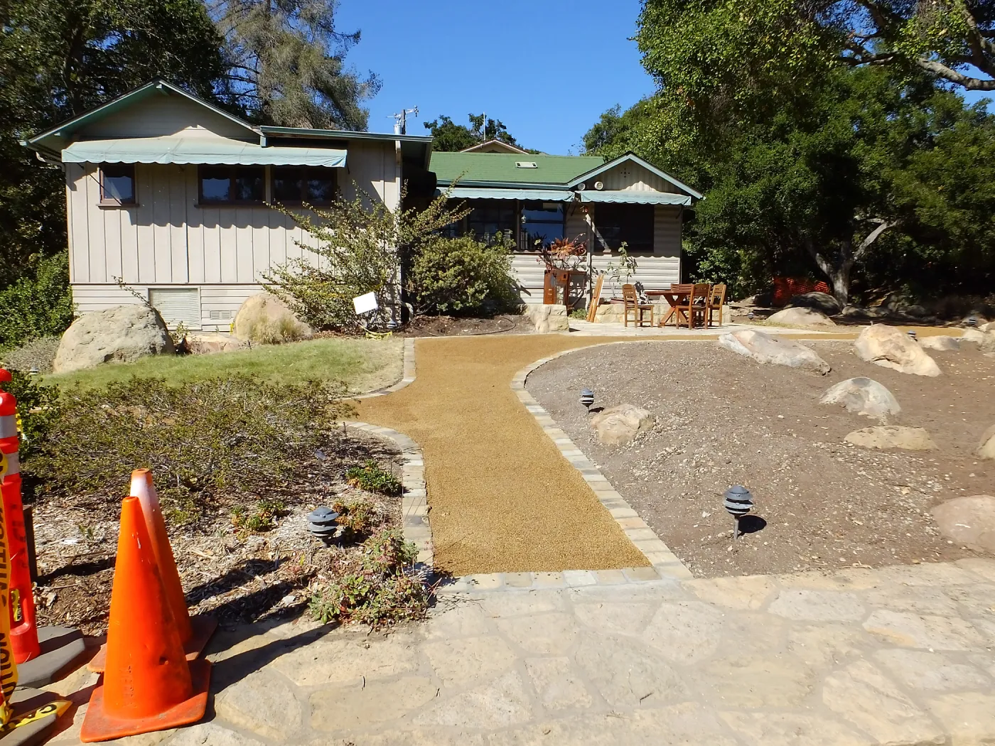 Home Demonstration Garden Renovation, view 22, south side of Cottage