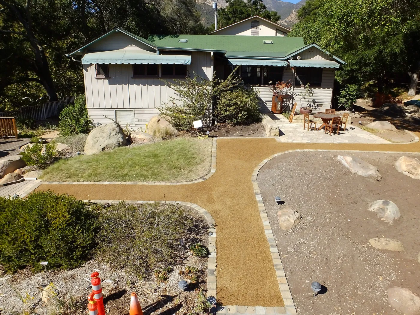 Home Demonstration Garden Renovation, view 23, south side of Cottage