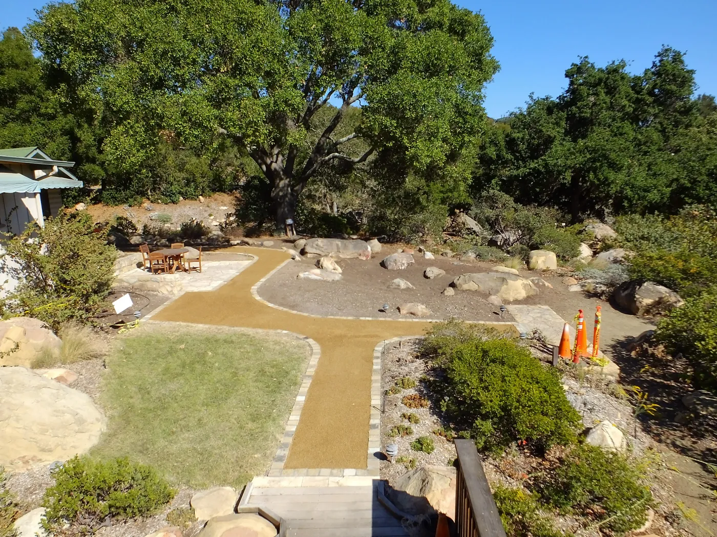 Home Demonstration Garden Renovation, view 29, looking east from deck