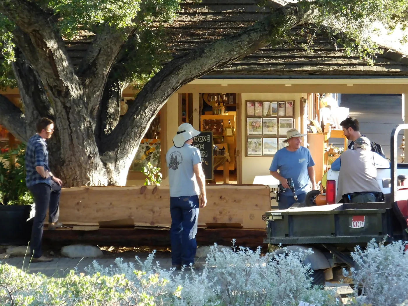 Installation of the Katharine K. Muller Bench