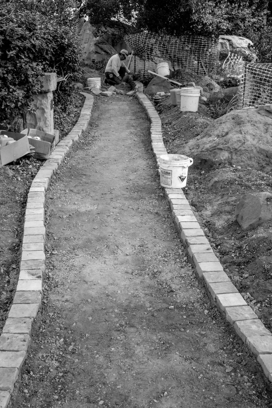 Home Demonstration Garden Renovation, stonework