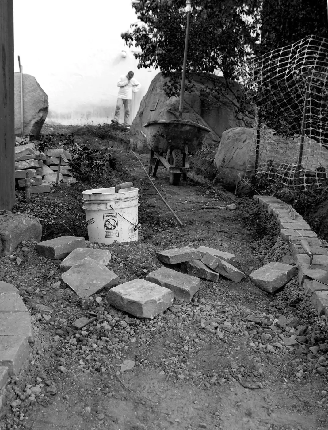Home Demonstration Garden Renovation, stonework