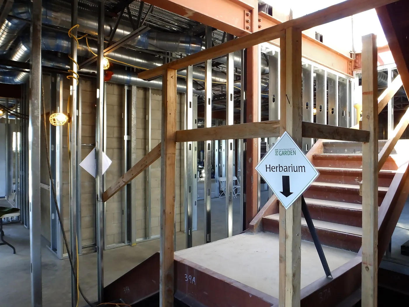 Pritzlaff Conservation Center Construction, looking northwest across Research area