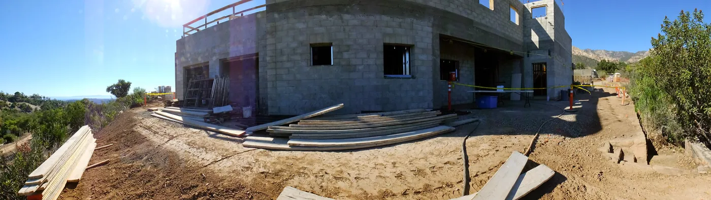 Pritzlaff Conservation Center Construction, looking southeast across first floor common area