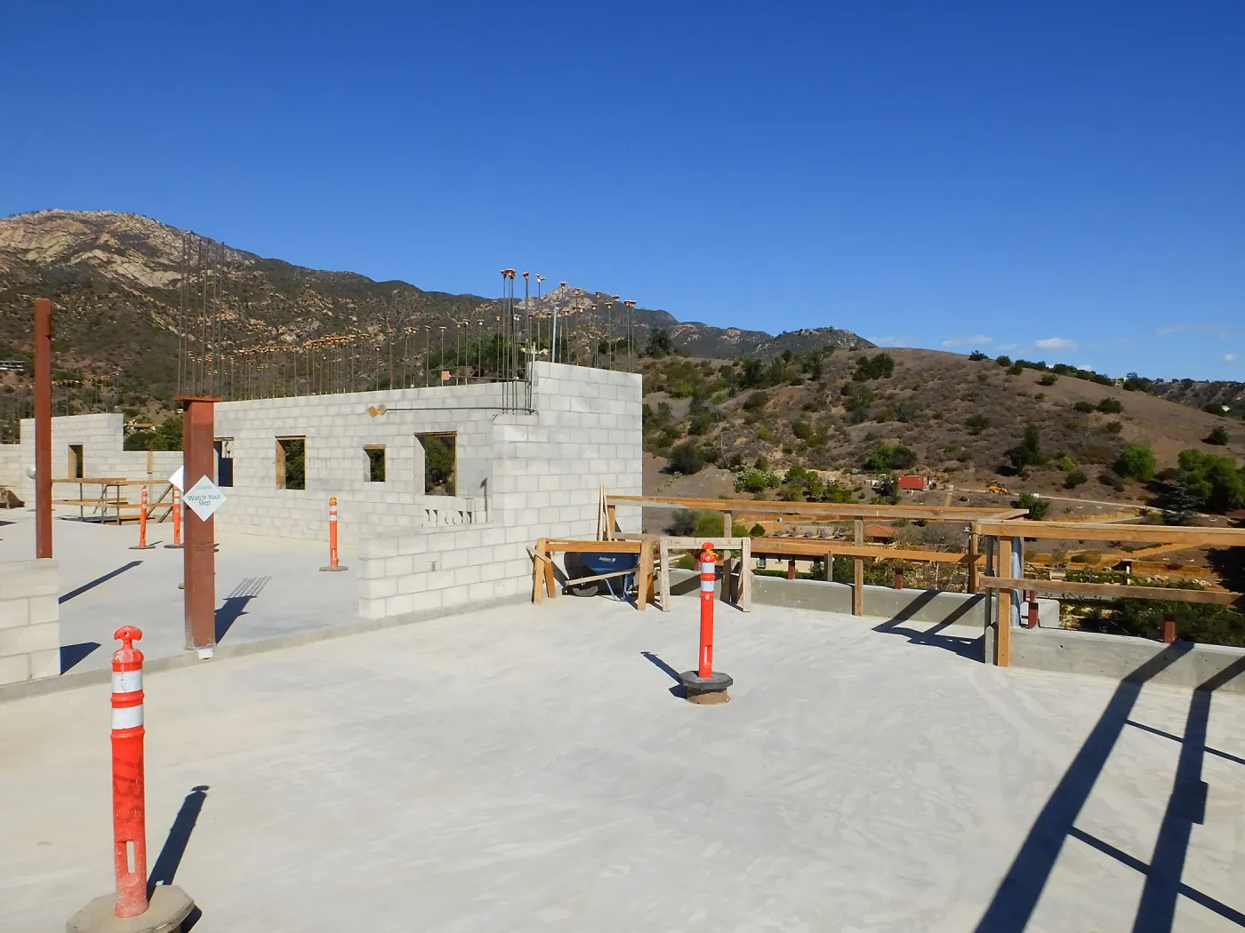 Pritzlaff Conservation Center Construction, looking northeast across deck