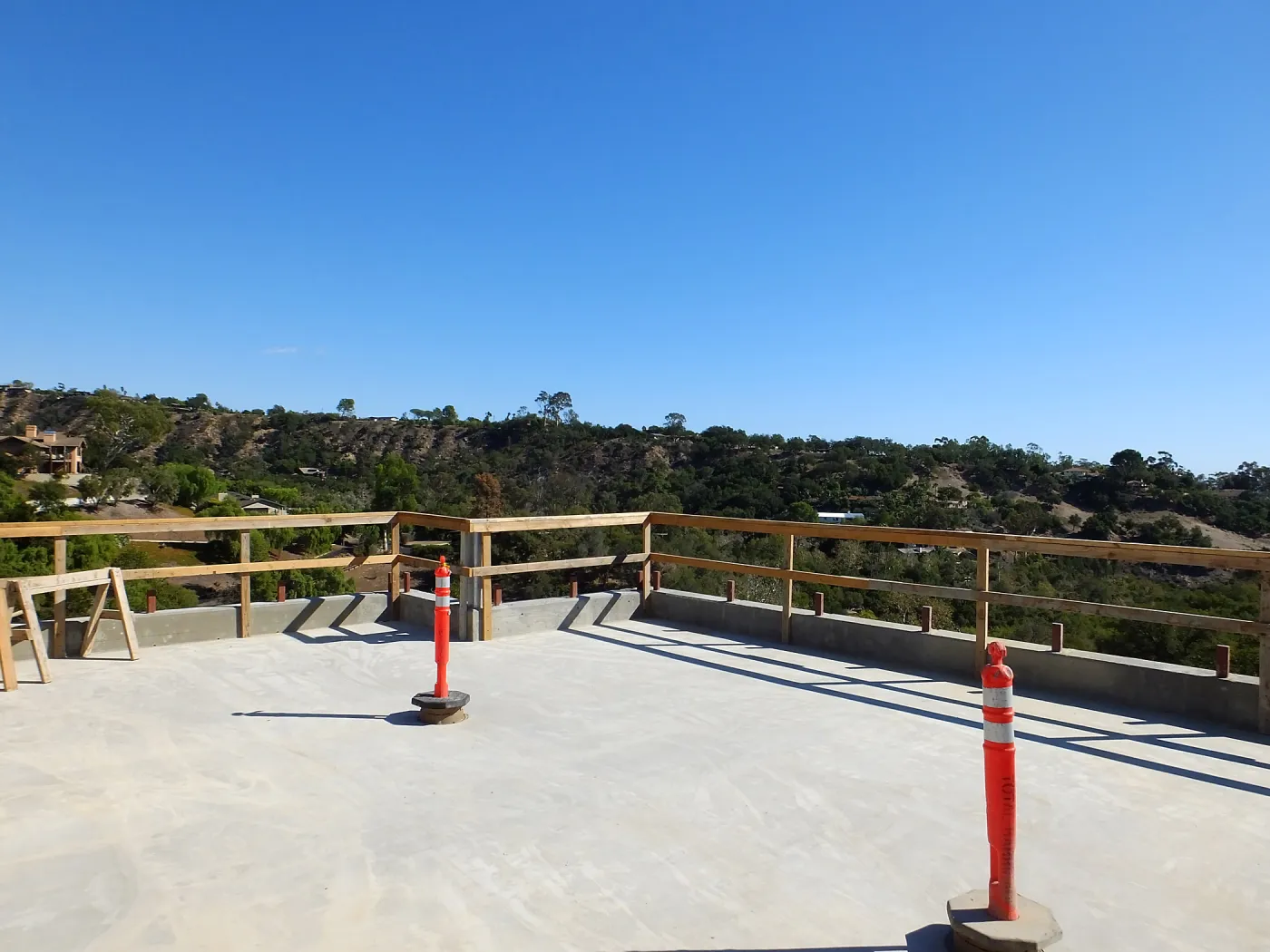 Pritzlaff Conservation Center Construction, looking southeast across deck
