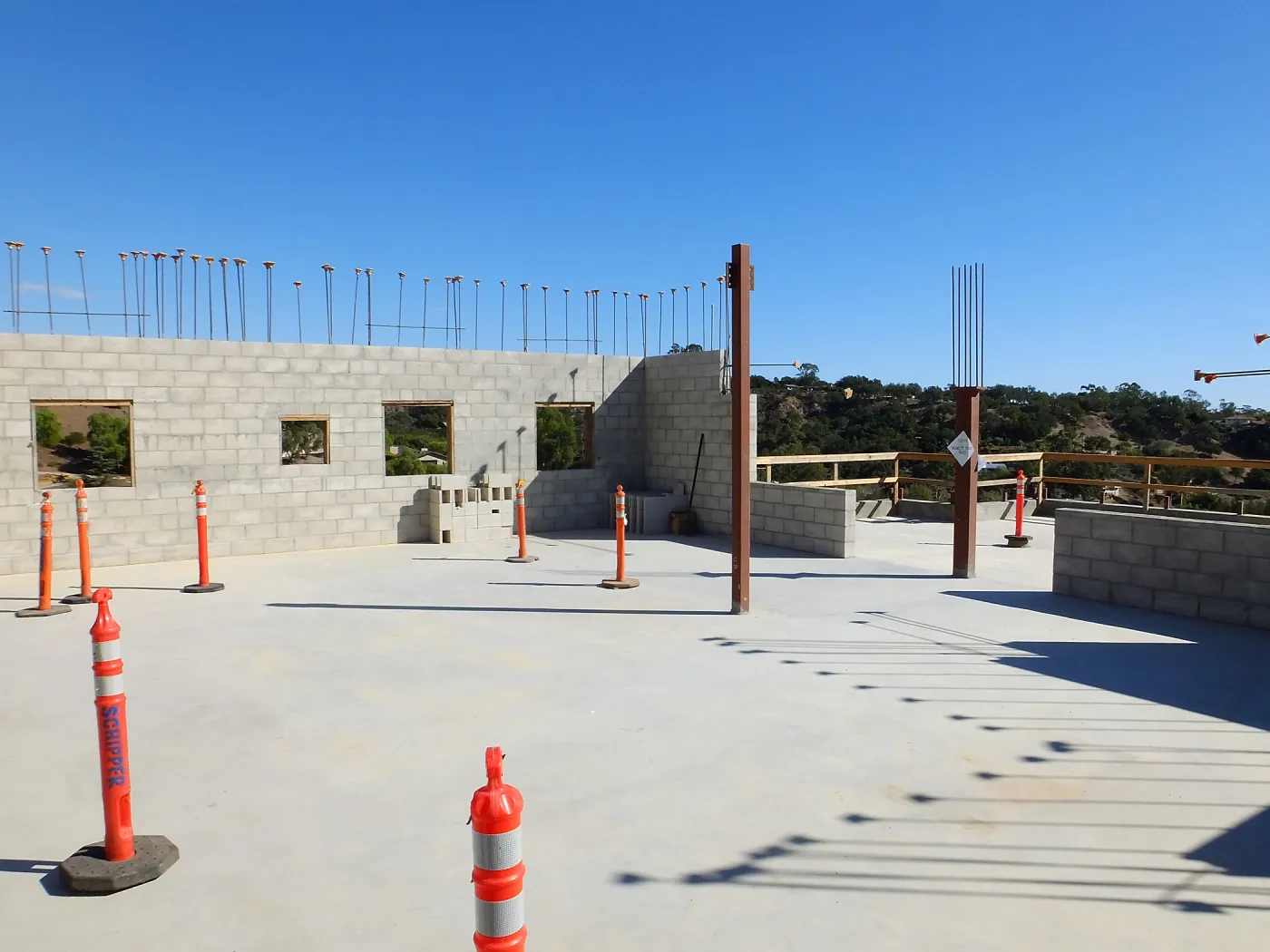 Pritzlaff Conservation Center Construction, looking southeast across Conference/Training area