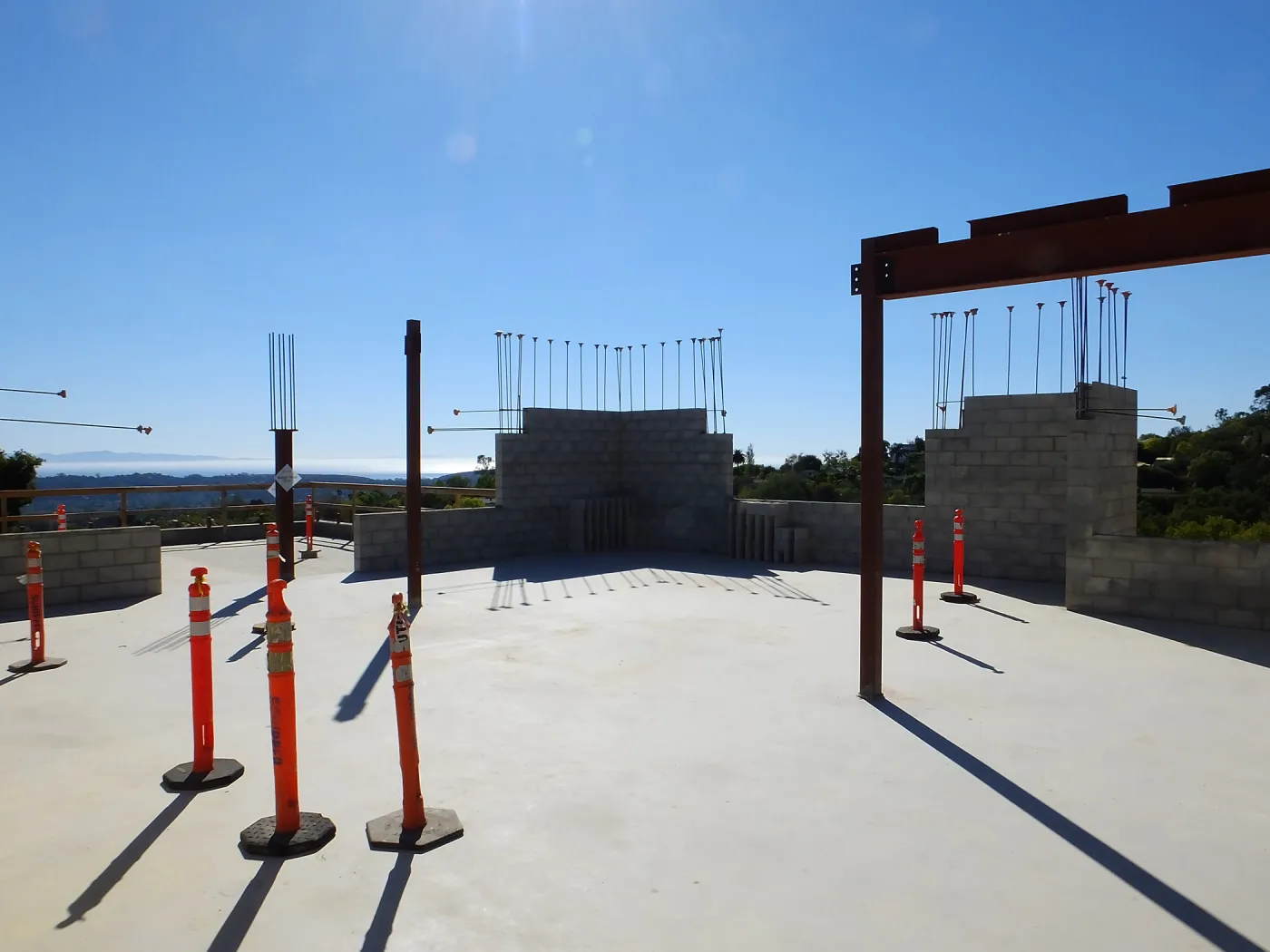 Pritzlaff Conservation Center Construction, looking southwest across Administrative office area