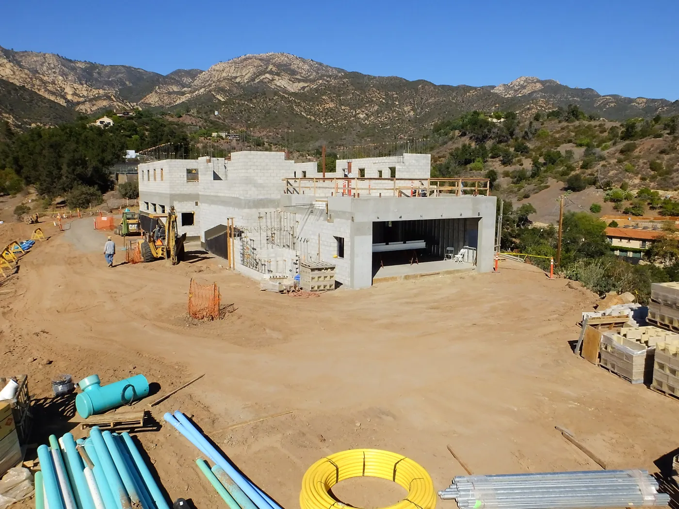 Pritzlaff Conservation Center Construction, Exterior looking northeast