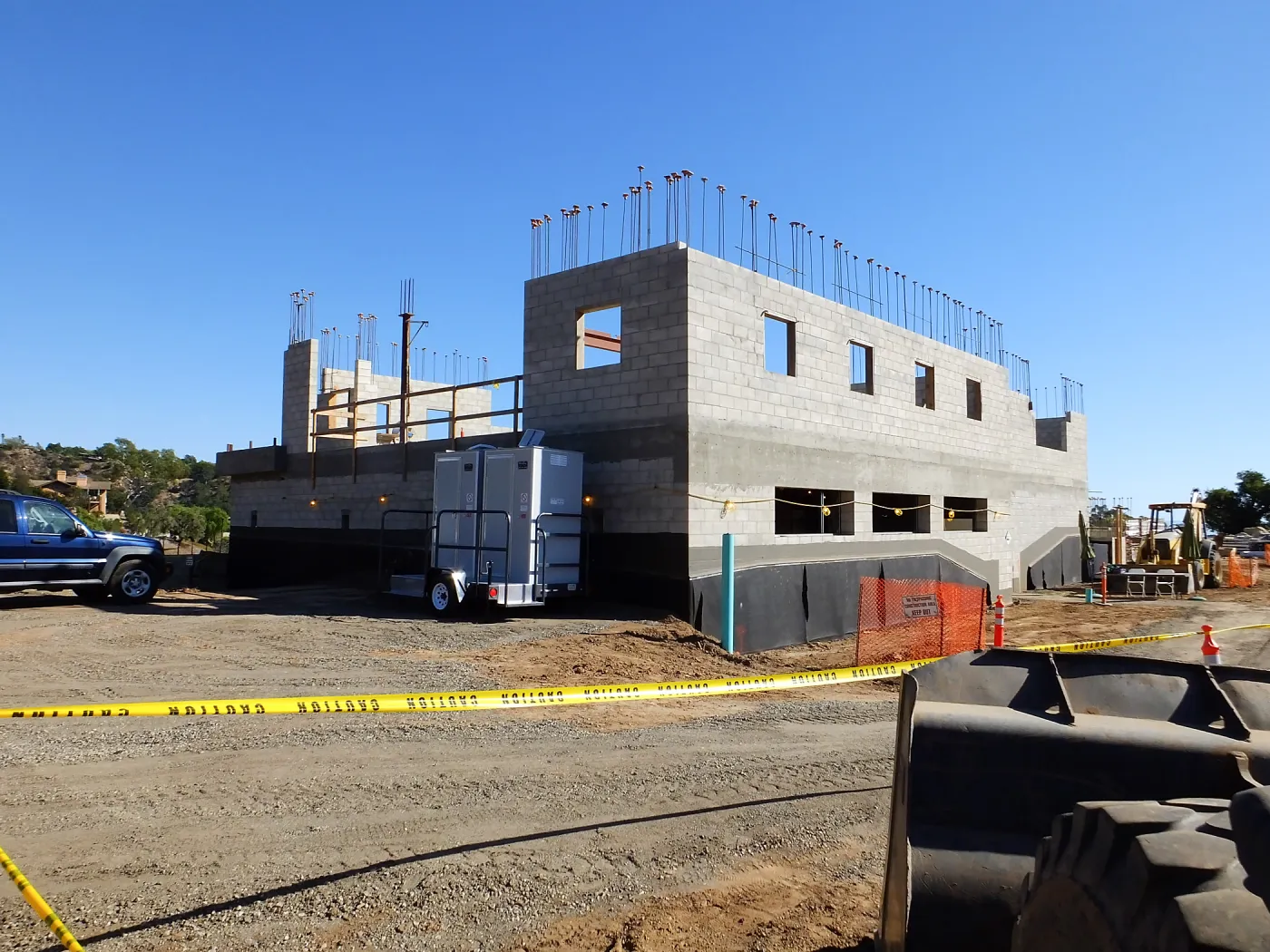 Pritzlaff Conservation Center Construction, Exterior looking southeast