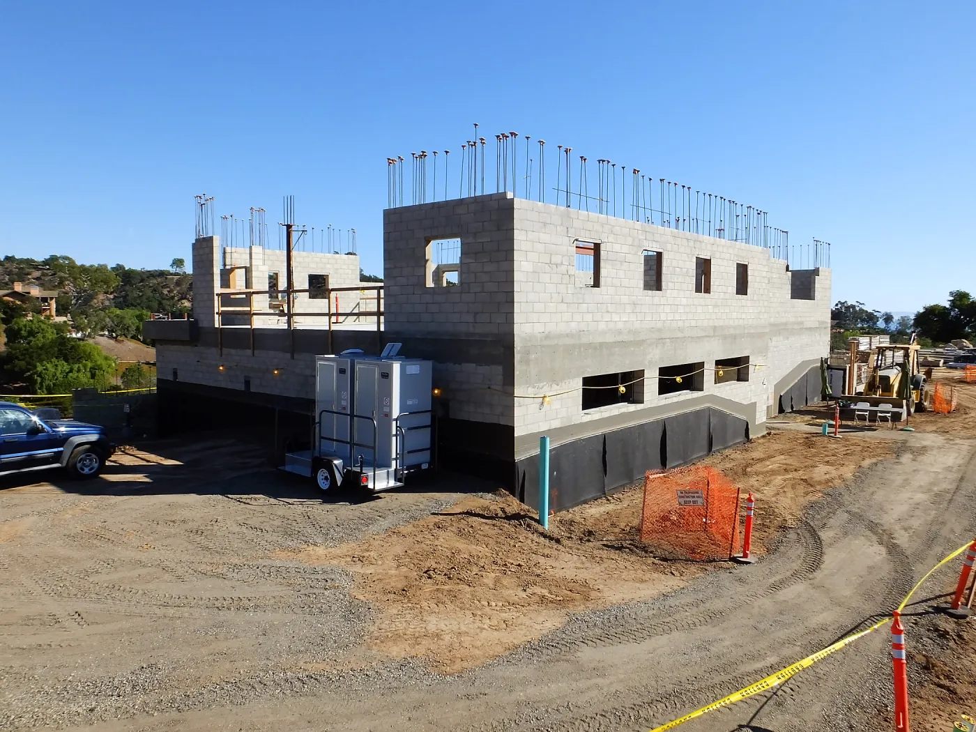Pritzlaff Conservation Center Construction, Exterior looking southeast