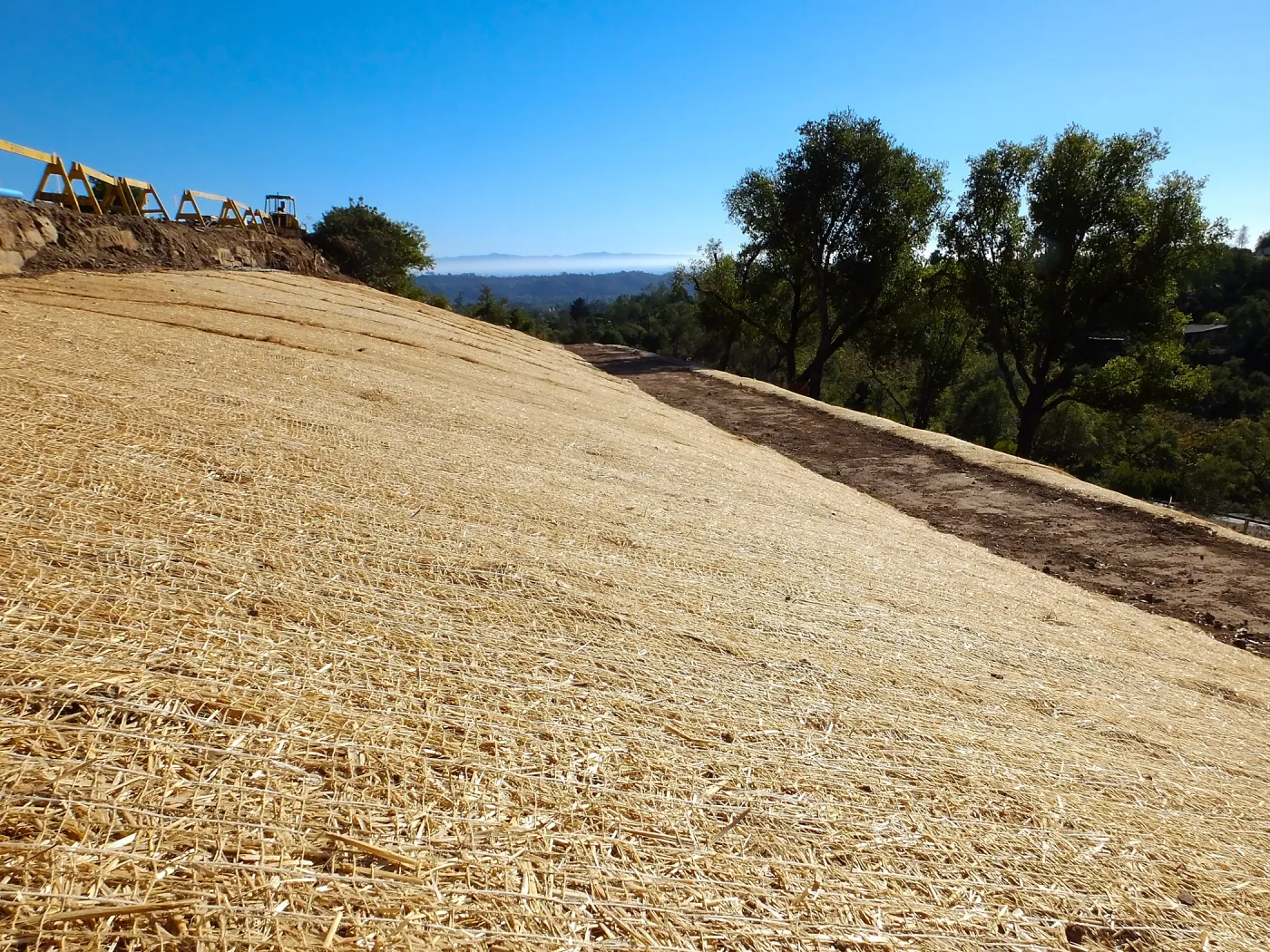 Pritzlaff Conservation Center Construction, erosion control matting