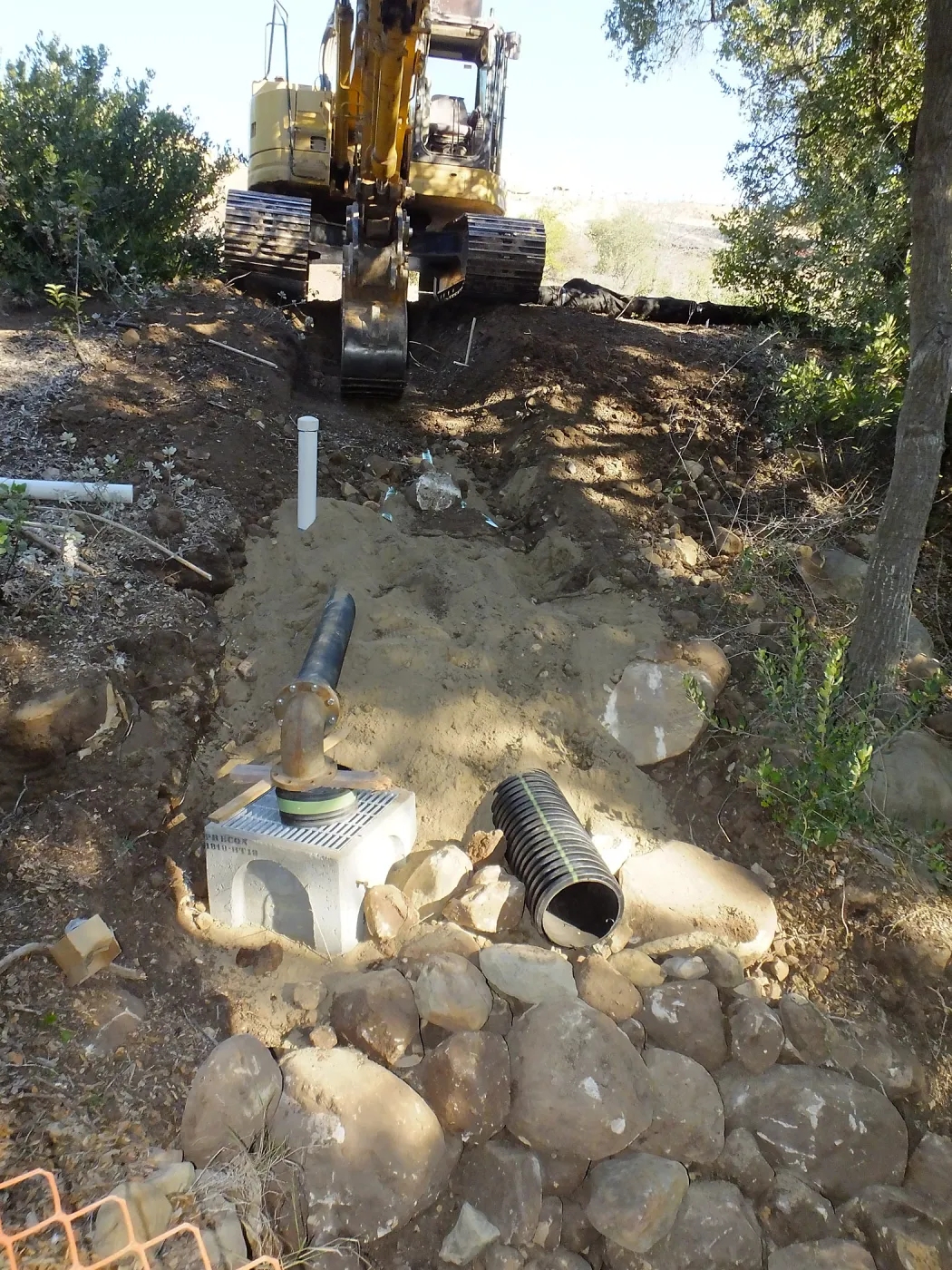 Pritzlaff Conservation Center Construction, Storm Drain installation, Arroyo